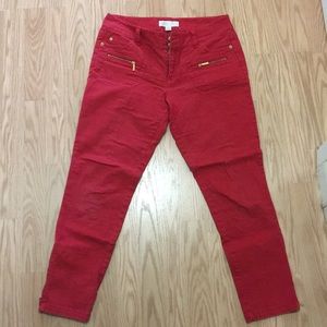 Michael kors red jeans